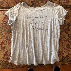 Old Navy Gray Short Sleeve Relaxed T-Shirt